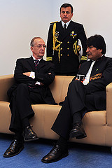 UN Drogenzar Antonio Costa und Evo Morales