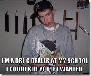 Foto eines typischen Drogendealers
