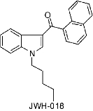 JWH-018 Molekülstruktur