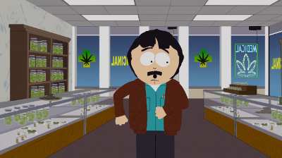 Screenshot aus der SouthPark TV Folge mit dem medizinischen Marihuana, 2010
