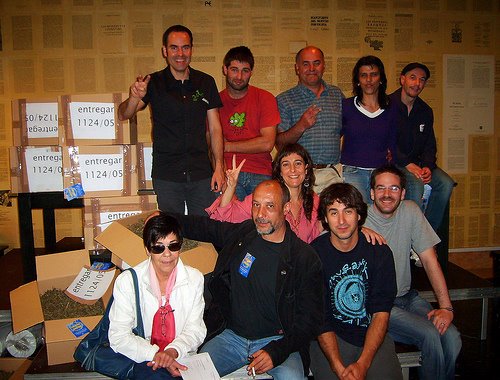 Mitglieder des Cannabisanbauvereins Pannagh in Spanien