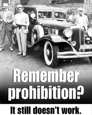 Grafik zu Drogenverboten - Erinnerst du dich an die Prohibition? Sie funktioniert noch immer nicht!