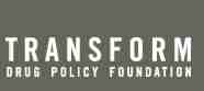 Logografik von der Organisation TRANSFORM, die sich für eine Reform der Drogenpolitik einsetzt