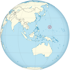 Guam auf der Globusprojektion der Erde, Bild: Wikipedia